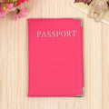 PU Leather Passport Cover Cute Business Card Holder Pouch for Travel Wallet Russian Netherland Case Women Pink