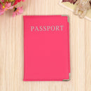 PU Leather Passport Cover Cute Business Card Holder Pouch for Travel Wallet Russian Netherland Case Women Pink