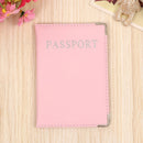 PU Leather Passport Cover Cute Business Card Holder Pouch for Travel Wallet Russian Netherland Case Women Pink
