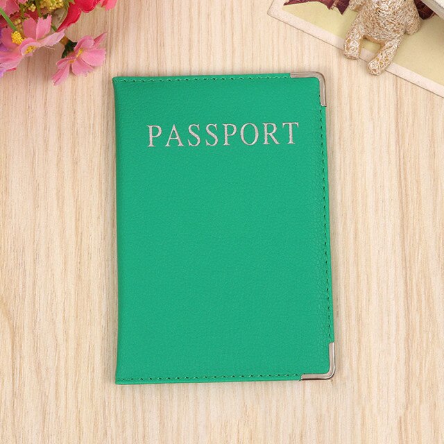 PU Leather Passport Cover Cute Business Card Holder Pouch for Travel Wallet Russian Netherland Case Women Pink