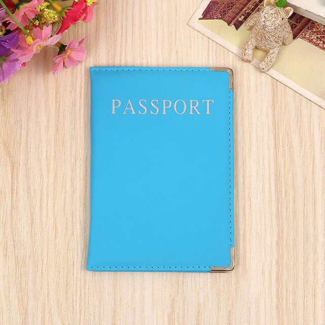 PU Leather Passport Cover Cute Business Card Holder Pouch for Travel Wallet Russian Netherland Case Women Pink