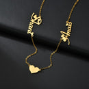 Atoztide Custom letter Necklaces Personalized Jewelry Chain Pendant name gold necklace for women stainless steel Gifts