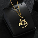 Atoztide Custom letter Necklaces Personalized Jewelry Chain Pendant name gold necklace for women stainless steel Gifts