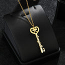 Atoztide Custom letter Necklaces Personalized Jewelry Chain Pendant name gold necklace for women stainless steel Gifts