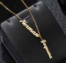 Atoztide Custom letter Necklaces Personalized Jewelry Chain Pendant name gold necklace for women stainless steel Gifts