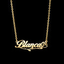 Atoztide Custom letter Necklaces Personalized Jewelry Chain Pendant name gold necklace for women stainless steel Gifts