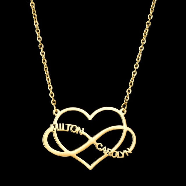 Atoztide Custom letter Necklaces Personalized Jewelry Chain Pendant name gold necklace for women stainless steel Gifts