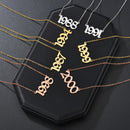 Atoztide Custom letter Necklaces Personalized Jewelry Chain Pendant name gold necklace for women stainless steel Gifts