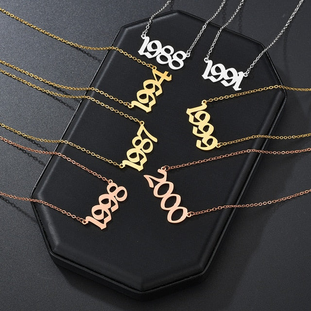 Atoztide Custom letter Necklaces Personalized Jewelry Chain Pendant name gold necklace for women stainless steel Gifts