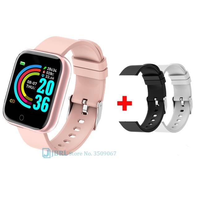 2020 Ladies Sport Bracelet Smart Watch Women Smartwatch Men Smartband Android IOS Waterproof Fitness Tracker Smart Clock Mens