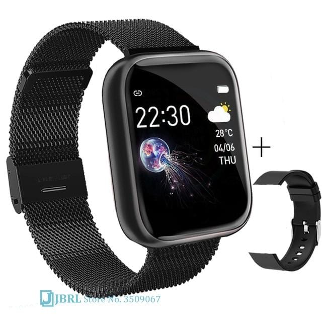 2020 Ladies Sport Bracelet Smart Watch Women Smartwatch Men Smartband Android IOS Waterproof Fitness Tracker Smart Clock Mens