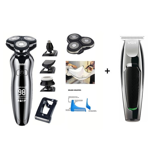 Electric Shaver 4D Men\'s Electric Hair Clipper USB Rechargeable Professional Hair Trimmer Hair Cutter for Men Adult Razor