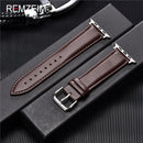 Calfskin Genuine Leather Watchband 38mm 40mm for iwatch 1 2 3 4 5 Soft Material Replace Wrist Strap 42mm 44mm for Apple Watch