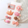 8Pcs hair clip set Girl Cute Hair bands Hair Accessories Bow Flower animal headwear Hairpins cartoon hair band Hairpin Headdress