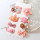 8Pcs hair clip set Girl Cute Hair bands Hair Accessories Bow Flower animal headwear Hairpins cartoon hair band Hairpin Headdress