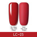 LILYCUTE Matte Gel Nail Polish Matte Top Coat Need 7ML Autumn Color Hybrid Varnish Soak Off UV Gel Nail Art Design Gel Polish