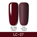 LILYCUTE Matte Gel Nail Polish Matte Top Coat Need 7ML Autumn Color Hybrid Varnish Soak Off UV Gel Nail Art Design Gel Polish