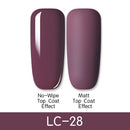 LILYCUTE Matte Gel Nail Polish Matte Top Coat Need 7ML Autumn Color Hybrid Varnish Soak Off UV Gel Nail Art Design Gel Polish