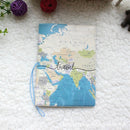 Creative New World Map Passport Cover Wallet Bag ID Address Holder Portable PU Leather Boarding Wallet Case Travel Accessories