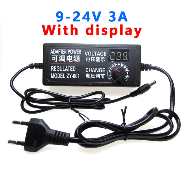 Adjustable AC To DC Power Supply 3V 5V 6V 9V 12V 15V 18V 24V 1A 2A 5A Power Supply Adapter Universal 220V To 12 V Volt Adapter