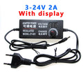 Adjustable AC To DC Power Supply 3V 5V 6V 9V 12V 15V 18V 24V 1A 2A 5A Power Supply Adapter Universal 220V To 12 V Volt Adapter