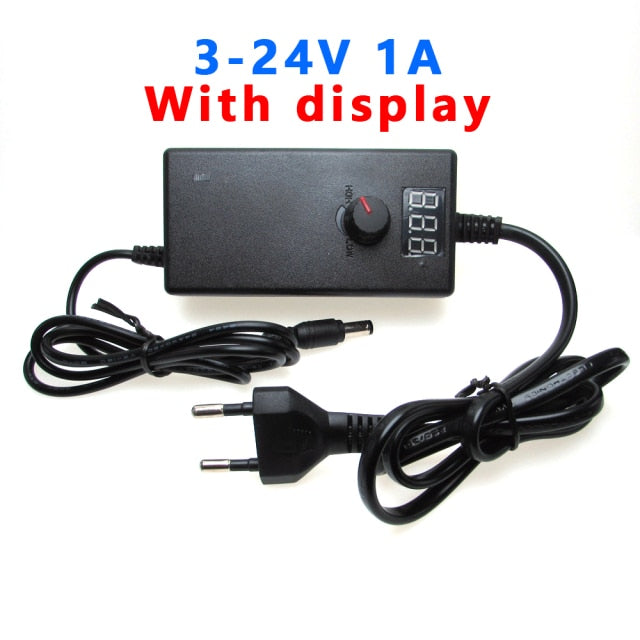 Adjustable AC To DC Power Supply 3V 5V 6V 9V 12V 15V 18V 24V 1A 2A 5A Power Supply Adapter Universal 220V To 12 V Volt Adapter