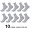 10 Pairs/Lot Men Bamboo Fiber Socks 2020 Hot Compression Autumn Long Black Business Casual Man Dress Sock Gifts Plus Size 42-45