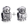 2pcs/Lot The Little Mermaid Princess and Minnie Beads Fit Brand Charms Bracelet Necklace For Woman Jewelry Making Accessories