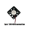 4010 fan 12v 24v ender 3 fan 40mm fan 2 pin oil fan dual ball bearing  cooler cooling fan 3d printer parts 4010 40*40*10mm