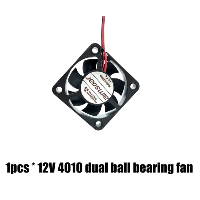 4010 fan 12v 24v ender 3 fan 40mm fan 2 pin oil fan dual ball bearing  cooler cooling fan 3d printer parts 4010 40*40*10mm