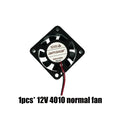 4010 fan 12v 24v ender 3 fan 40mm fan 2 pin oil fan dual ball bearing  cooler cooling fan 3d printer parts 4010 40*40*10mm