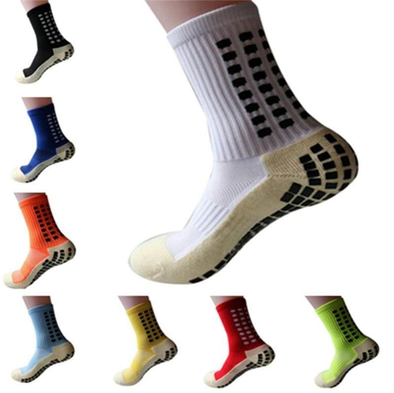 New Sports Anti Slip Soccer Socks Cotton Football Grip socks Men Socks Calcetines (The Same Type As The Trusox)