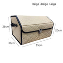 PU leather car trunk storage box Top grade storage Organizer Box Storage Bag Folding Car trunk tool glove box For sedan SUV mpv