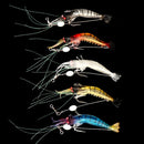 5pcs/Lot Luminous Shrimp Soft Lure Artificial Silicone Bait With Hooks Swivels Lures Set Anzois Sabiki Rigs Fishing Tackle