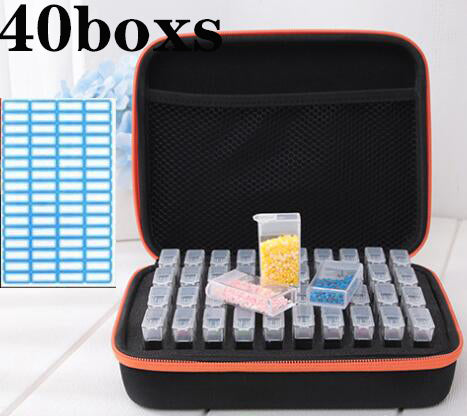 20/40/80 boxs diamond painting box Diamond Embroidery Accessories diamond mosaic Carry Case Container Storage Box Hand Bag Tools