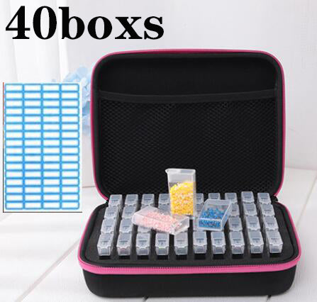 20/40/80 boxs diamond painting box Diamond Embroidery Accessories diamond mosaic Carry Case Container Storage Box Hand Bag Tools