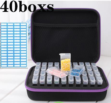 20/40/80 boxs diamond painting box Diamond Embroidery Accessories diamond mosaic Carry Case Container Storage Box Hand Bag Tools