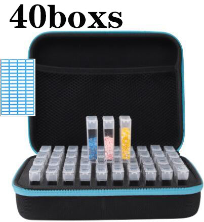 20/40/80 boxs diamond painting box Diamond Embroidery Accessories diamond mosaic Carry Case Container Storage Box Hand Bag Tools