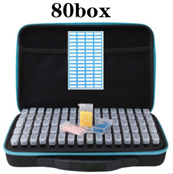 20/40/80 boxs diamond painting box Diamond Embroidery Accessories diamond mosaic Carry Case Container Storage Box Hand Bag Tools