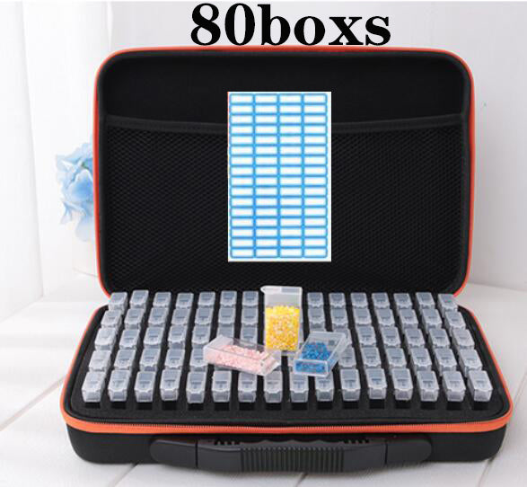 20/40/80 boxs diamond painting box Diamond Embroidery Accessories diamond mosaic Carry Case Container Storage Box Hand Bag Tools