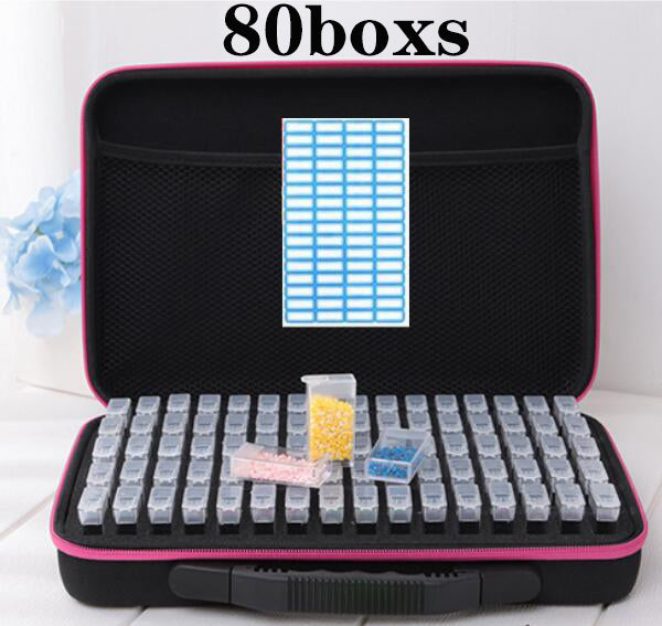 20/40/80 boxs diamond painting box Diamond Embroidery Accessories diamond mosaic Carry Case Container Storage Box Hand Bag Tools
