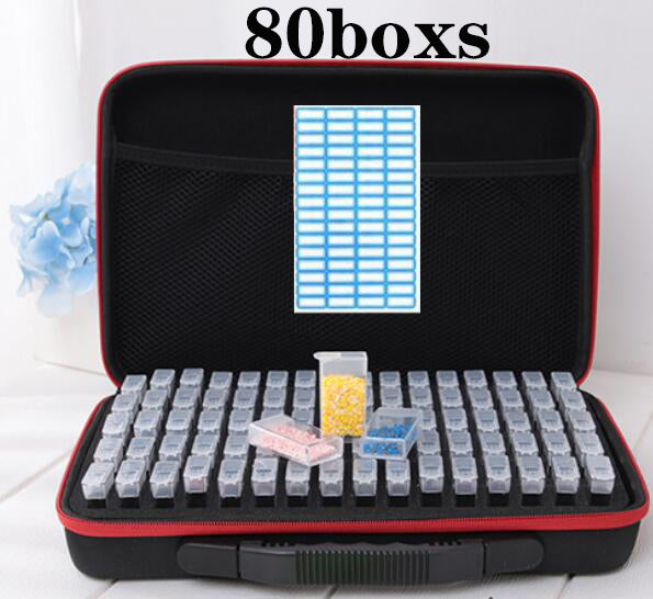 20/40/80 boxs diamond painting box Diamond Embroidery Accessories diamond mosaic Carry Case Container Storage Box Hand Bag Tools