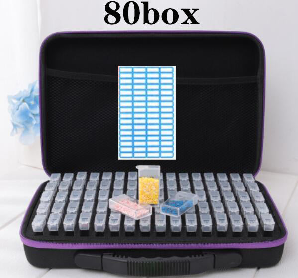 20/40/80 boxs diamond painting box Diamond Embroidery Accessories diamond mosaic Carry Case Container Storage Box Hand Bag Tools