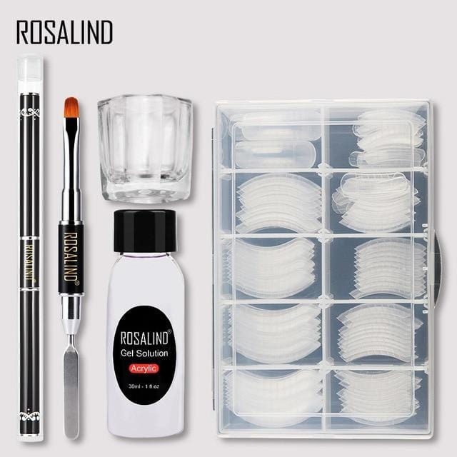 ROSALIND Poly Nail Gel Extension Nail Kit All For Manicure Gel Set Acrylic Solution Water Builder Gel Polish For Nail Art Design