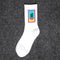 1 pair Men's and women's socks autumn Breathable ins Korean middle tube tide net red street long socks