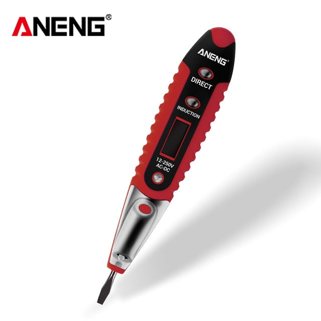 Digital Test Pencil Tester Electrical Voltage Detector Pen LCD Display Screwdriver  AC/DC 12-250V for Electrician Tools