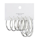 6 Pairs/set 2020 New Fashion Round Circle Hoop Earrings Set For Women Girl Punk Style Brincos Round Earrings Party Jewelry Gift