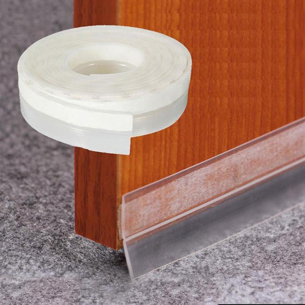 Silicone Self-Adhesive Weather Stripping Under Door Window Seal Strip Noise Weatherstrip Draft Stopper Sweep Strip Door Seal