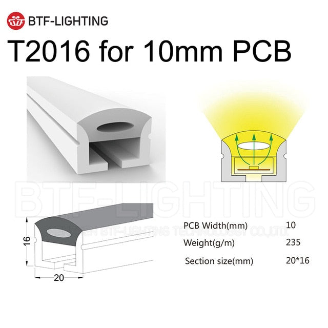 WS2812B WS2811 Neon Sign Tube SK6812 RGBW LED Strip Light Silica Gel 1m 2m 3m 4m 5m Flexible Neon Soft Lights Tube for Outdoors
