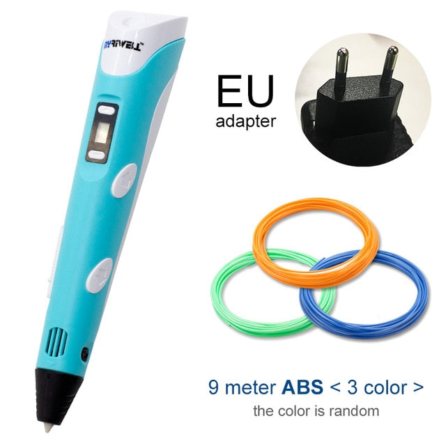Myriwell 3D Pen DIY 3D Printer Pen Drawing Pens 3d Printing Best for Kids With ABS Filament 1.75mm Christmas Birthday Gift